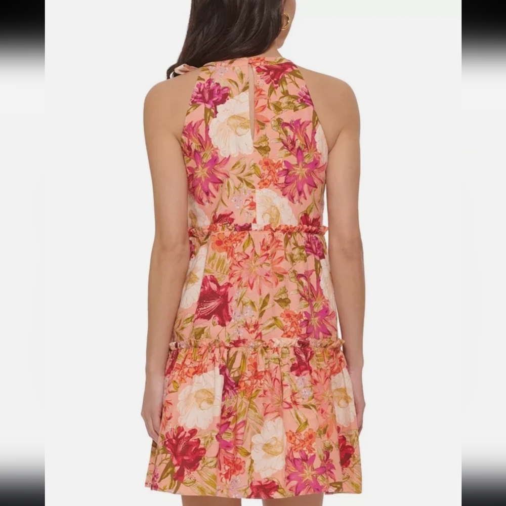 VINCE CAMUTO Floral Halter Neck Dress - Picture 5 of 8